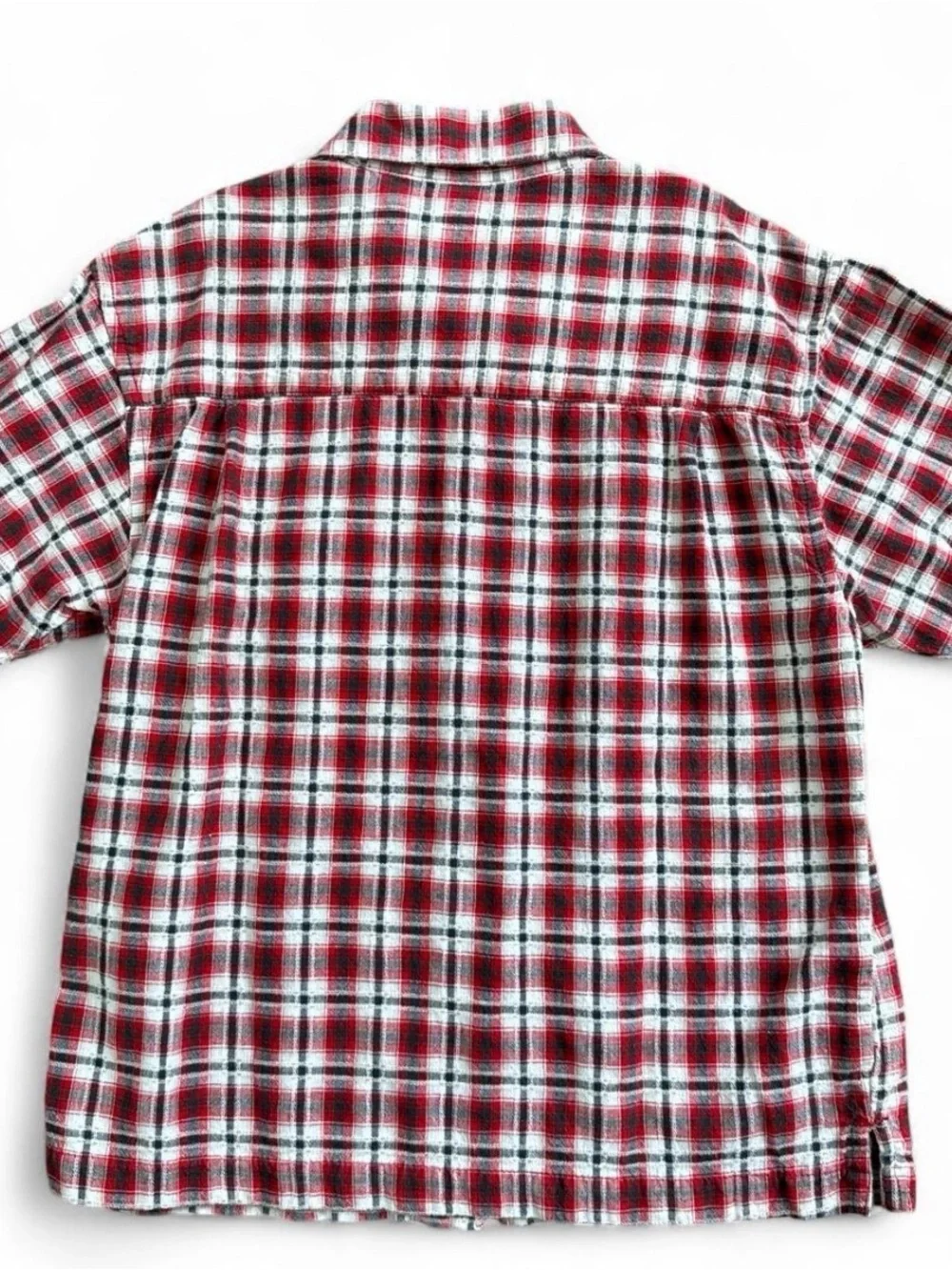 Kids Utility Cotton Plaid Button-Up Shirt